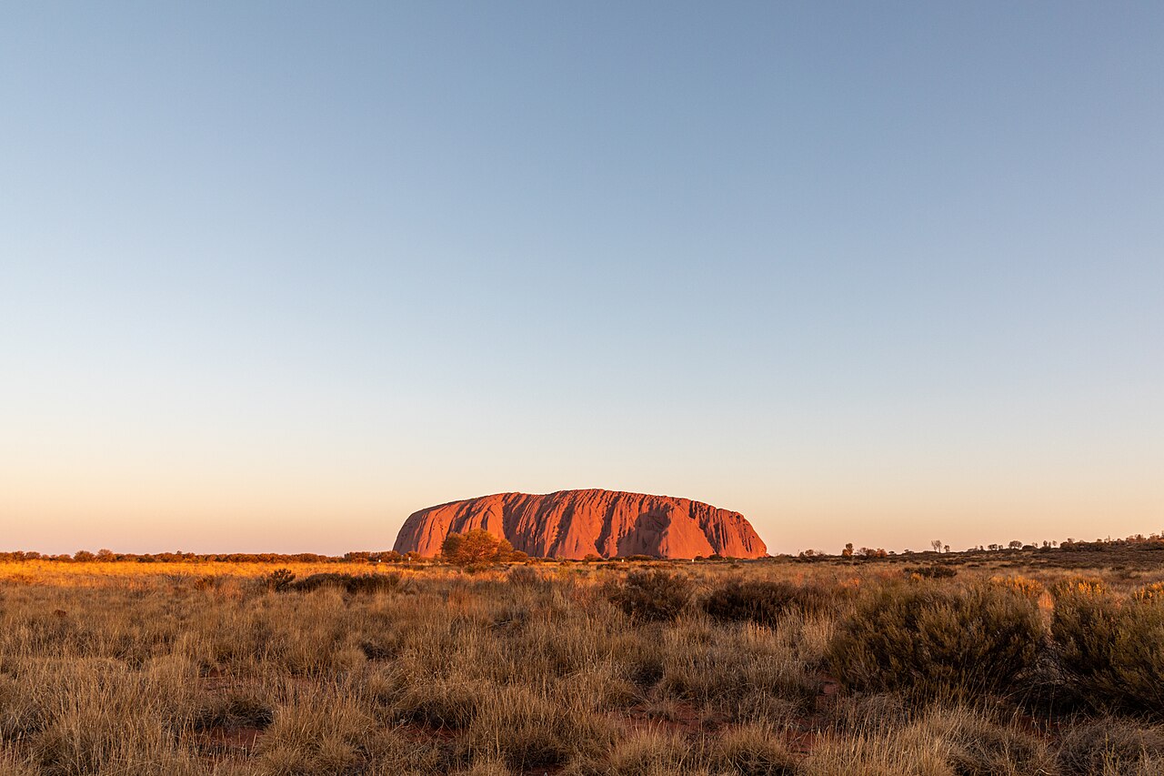 Uluru at sunset in the Northern Territory, Australia